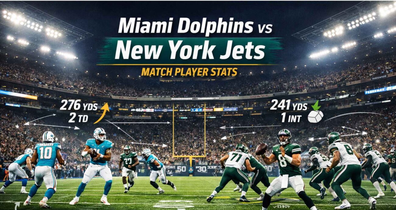 miami dolphins vs new york jets match player stats nfl game analysis